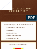 Essential Qualities of The Liturgy Estacioclarence Alonzomarden Bscpe 2a