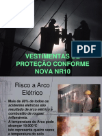 Vestimentos de proteção elétrica