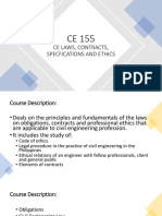 Ce Laws, Contracts, Specfications and Ethics