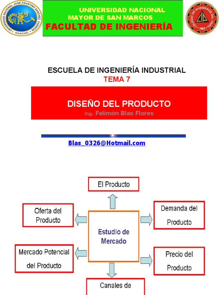 SEMANA 7 DISEÑO DEL PRODUCTO, PROCESOS | PDF | Producto (Negocio) | Diseño