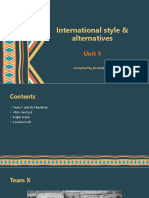 International Style & Alternatives: Unit 5