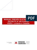 Manual Pregão Eletrônico - Visão FORNECEDOR E CIDADÃO Vfinal