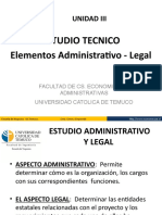 UNIDAD III - ESTUDIO TECNICO - Estudio Administrativo Legal