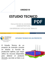 UNIDAD III - ESTUDIO TECNICO - Localizacion, Procesos y Tamaño