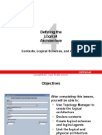 Defining The Logical Architecture: Contexts, Logical Schemas, and Agents