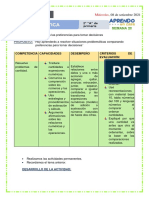 Actividad: Propósito:: Competencia Capacidades Desempeño Criterios DE Evaluación