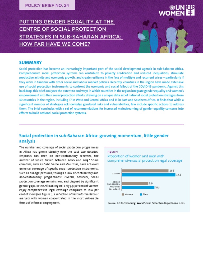 Gender Equality in Africa's Social Protection | PDF | Social Protection ...