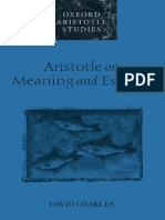 Aristotle On Meaning and Essence (Oxford University Press, 2001)