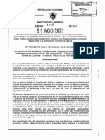 Decreto 1026 Del 31 de Agosto de 2021