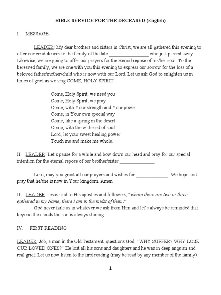 Necro Service Guide | PDF | Jesus | Mercy