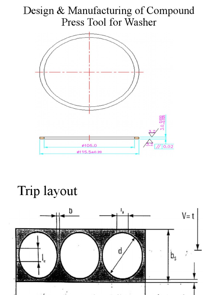 Compound Press Tool Design for Washers | PDF | Sheet Metal | Mechanical ...