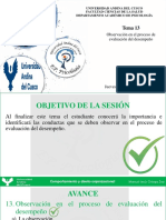 Observación en El Proceso de Evaluación Del Desempeño