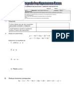 Evaluacion Adicion y Sustraccion de Polinomios2021
