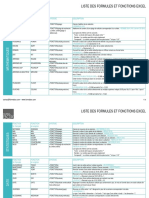 Liste Formules Et Fonctions Excel