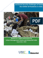 Health, Safety and Social Security Challenges of Sanitation Workers During The COVID-19 Pandemic in India