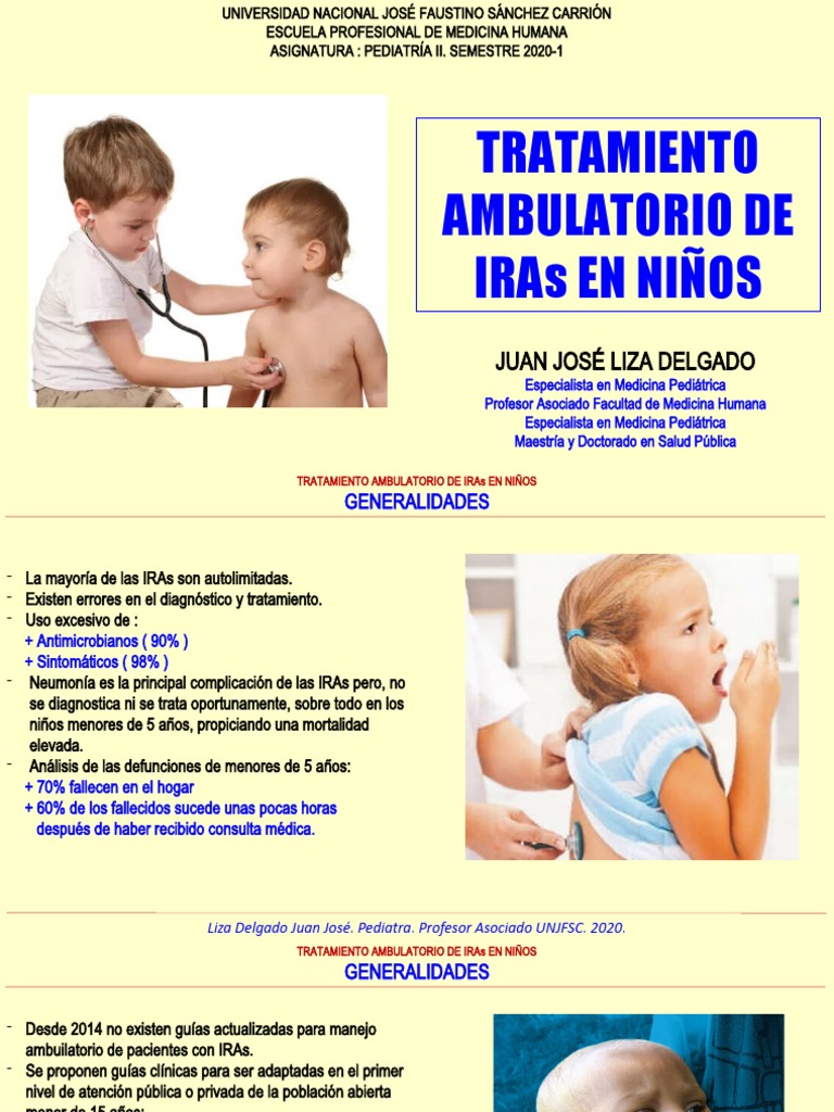 Tratamiento de IRAs en Niños Menores de 5 Años | PDF | Neumonía | Tos