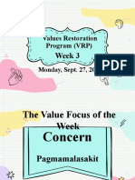 Values Restoration Program (VRP)