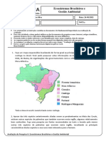 Avaliação de Pesquisa II Ecossistemas Brasileiros e