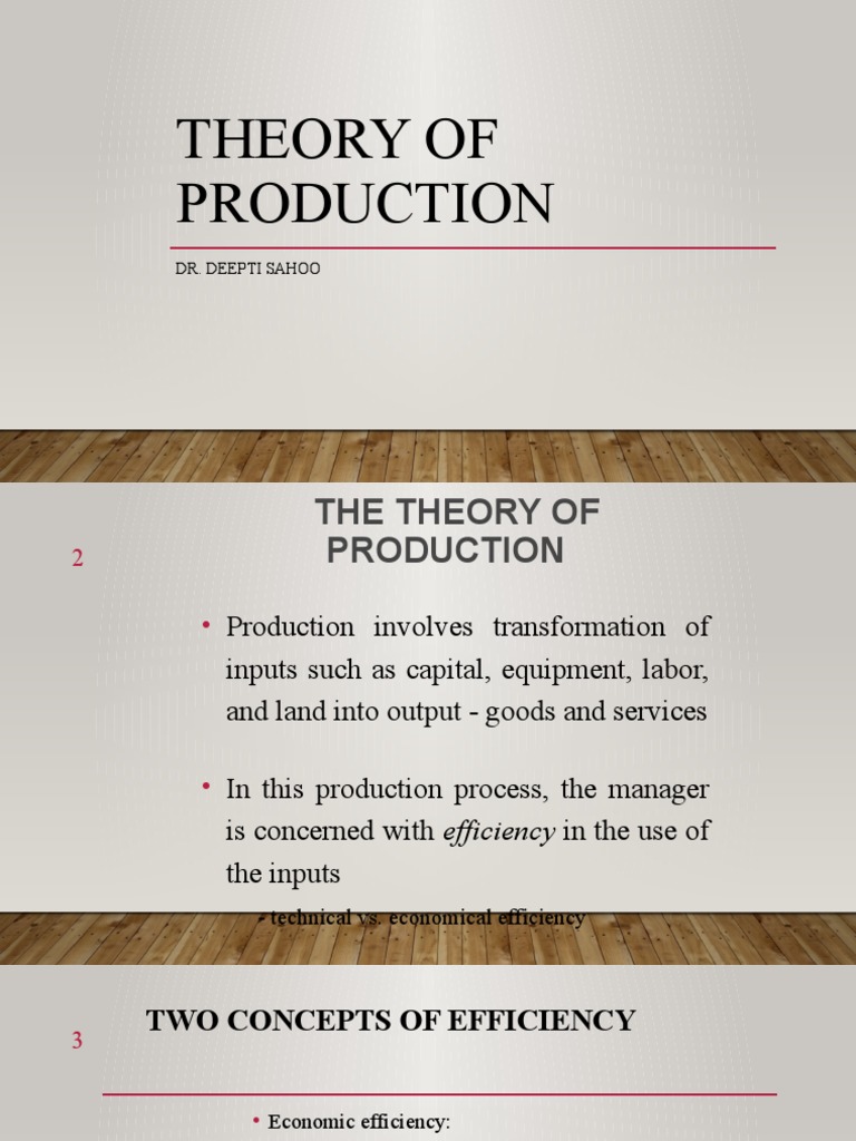 Theory of Production M | PDF | Long Run And Short Run | Factors Of ...