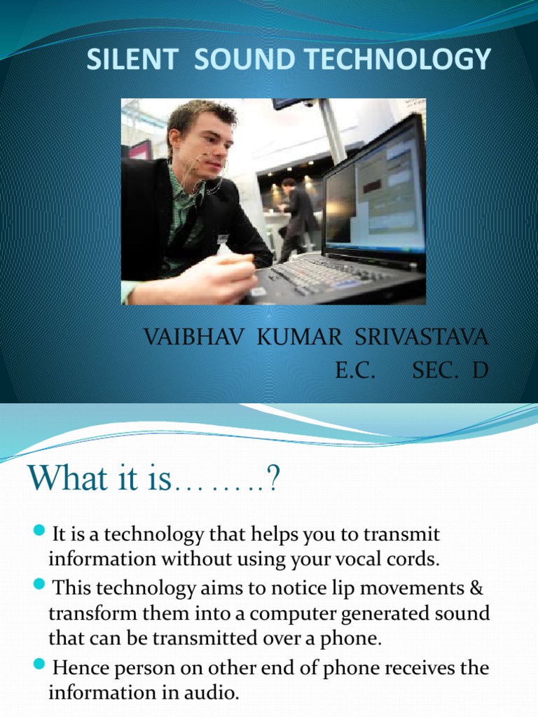 Silent Sound Technology PDF Human Communication Electromyography