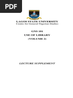 Lagos State University: Centre For General Nigerian Studies