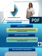 Código de Ética Deontología Farmacéutica: Vocal CD - Q.F. Santos Fredelina Quispe Oyarce