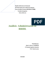 Análisis de Administración RRHH - V Evaluacion - Alexis La Rocca