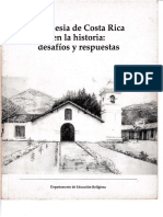 La Iglesia de Costa Rica en la historia: desafíos y respuestas