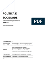 Ética, Política E Sociedade: A Formação Do Pensamento Ocidental