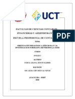 Facultad de Ciencias Contables, Financieras Y Administrativas Escuela Profesional de Contabilidad