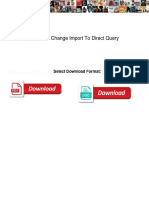 Power Bi Change Import To Direct Query