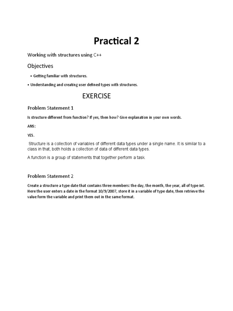 C++ Structures: User-Defined Types Guide | PDF