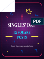 Singles' Day IG Square Posts by Slidesgo