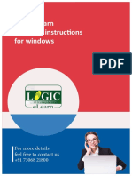 Logic Elearn Installing Instructions For Windows: For More Details Feel Free To Contact Us