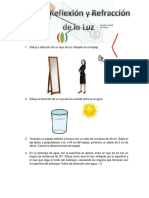 Taller Reflexion y Refraccion de La Luz