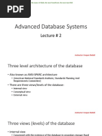 Advanced Database Systems (Lecture-2)