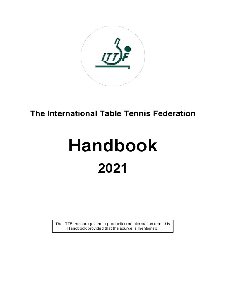 ITTF Handbook 2021 Overview | PDF | Committee | Board Of Directors