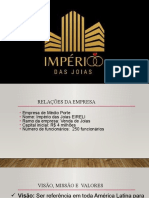 Empresa de joias Império das Joias: visão, missão, valores e produtos