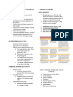 Toxic Effects and Types of Drug Allergies