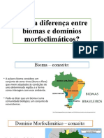 Qual A Diferença Entre Biomas e Domínios Morfoclimáticos