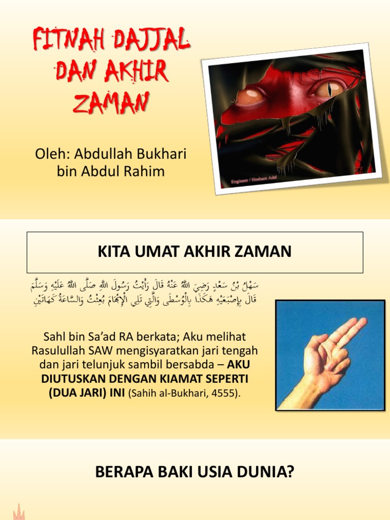 Fitnah Dajjal dan Tanda Akhir Zaman | PDF