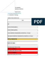 Modelo Gestão Rentabilidade Troca Fluído Transmissão Automática