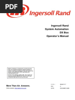 Ingersoll Rand System Automation DX Box Operator's Manual: More Than Air. Answers