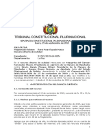 SENTENCIA Tribunal Constitucional Plurinacional: "Sucesión" de Jeanine Áñez Fue Inconstitucional