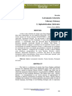 Letramento Literário (Resenha) - Cristina Maria Rosa