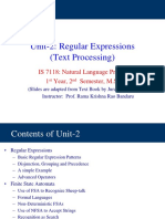 IS 7118 Unit-2 Regular Expressions