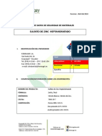 MSDS Sulfato Zinc Heptahidratado