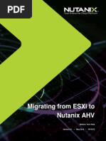 Migrating From Esxi To Nutanix Ahv