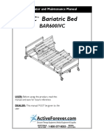 Invacare Bariatric BAR-600 Bed - User and Service Manual