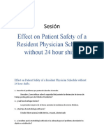 Effect On Patient Safety of A Resident Physician Schedule Without 24 Hour Shifts
